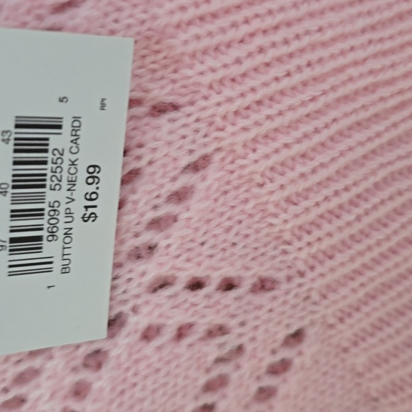 JUMPING BEANS BRAND TODDLER GIRLS PINK FRONT BUTTON CARDIGAN SIZE 2T - Picture 6 of 10